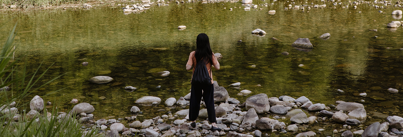 A North Korean Christian on the edge of a river